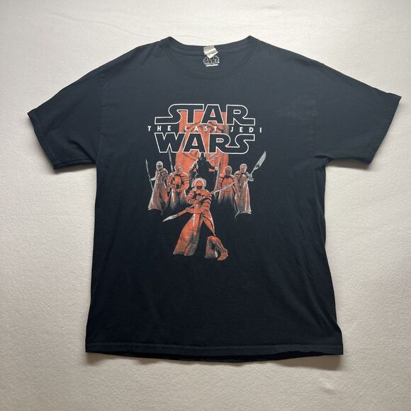 Men's Star Wars The Last Jedi Movie Promo Black T-Shirt Size Large. - Picture 1 of 6